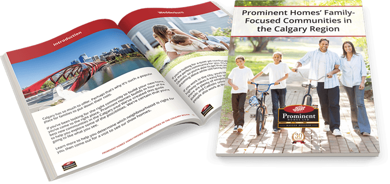 prominent homes family focused communities calgary region guide cover spread image